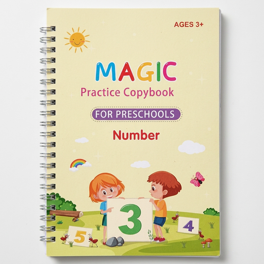 MagicFade™ Reusable Learning Books – Magic Handwriting Practice Set for Kids